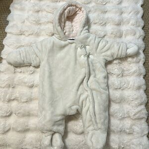 Nautica Fleece Hooded Snowsuit 3/6M